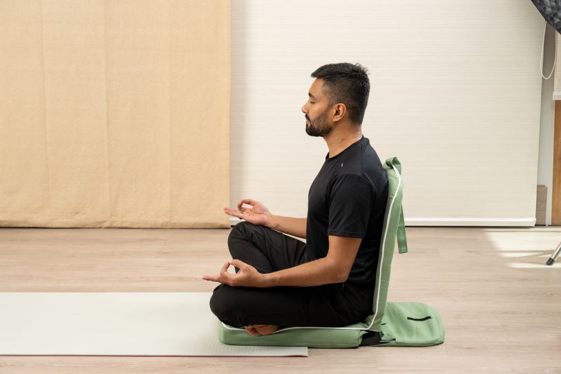 Yoga Meditation Seat -Folding with Back rest