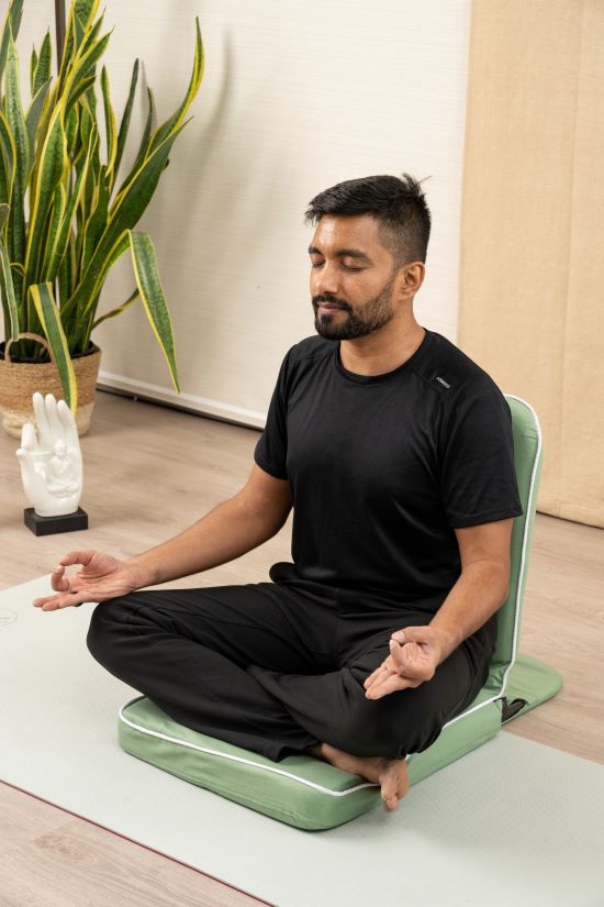 Yoga Meditation Seat -Folding with Back rest